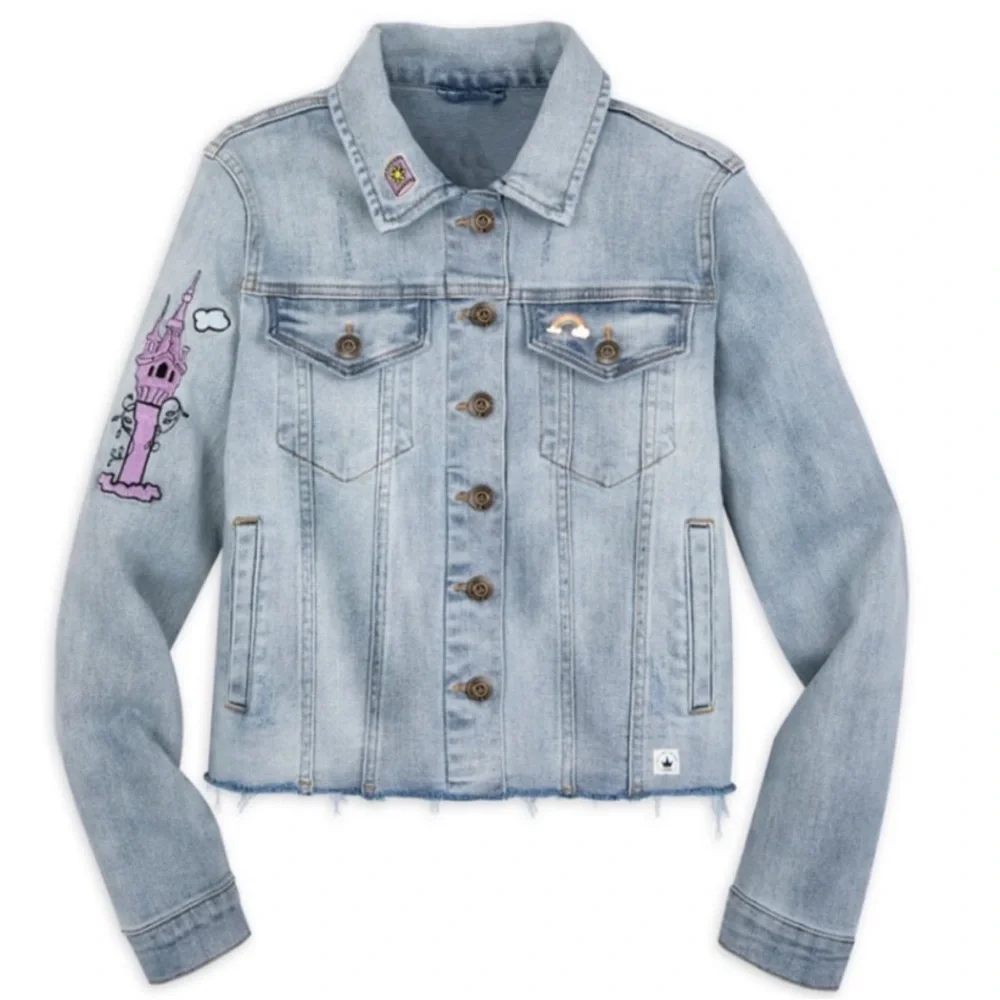 Disney Rapunzel Denim Jacket Tangled Size 1X - Picture 3 of 12